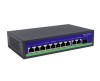 Switch 8x PoE 10/100 Mbps 802.3af/at + 2x Uplink 100/1000 Mbps + 1x SFP, 120W, tryb Extend (250m)